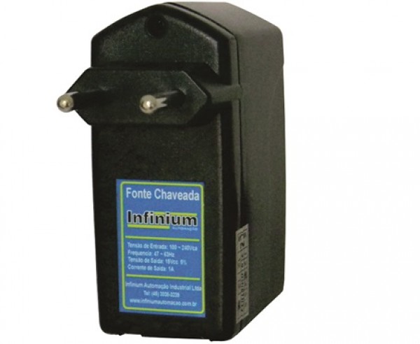 FONTE CHAVEADA 15V / 1A - TIPO TOMADA