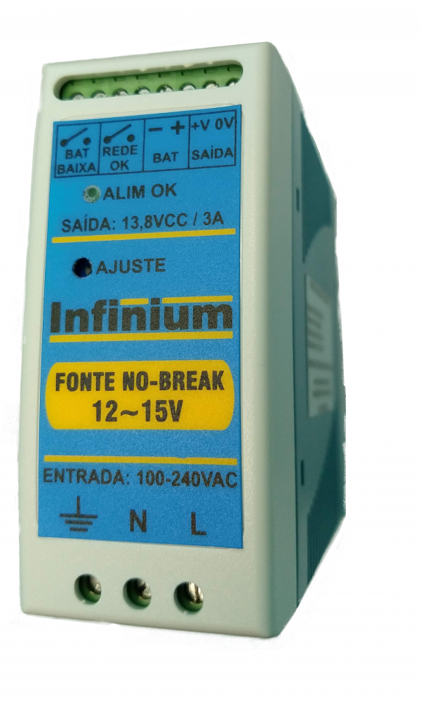 FONTE NO-BREAK - 12 e 24V